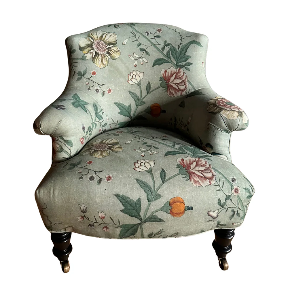 Custom Baronet Chair in Pierre Frey Le Paravent Chinois Fabric