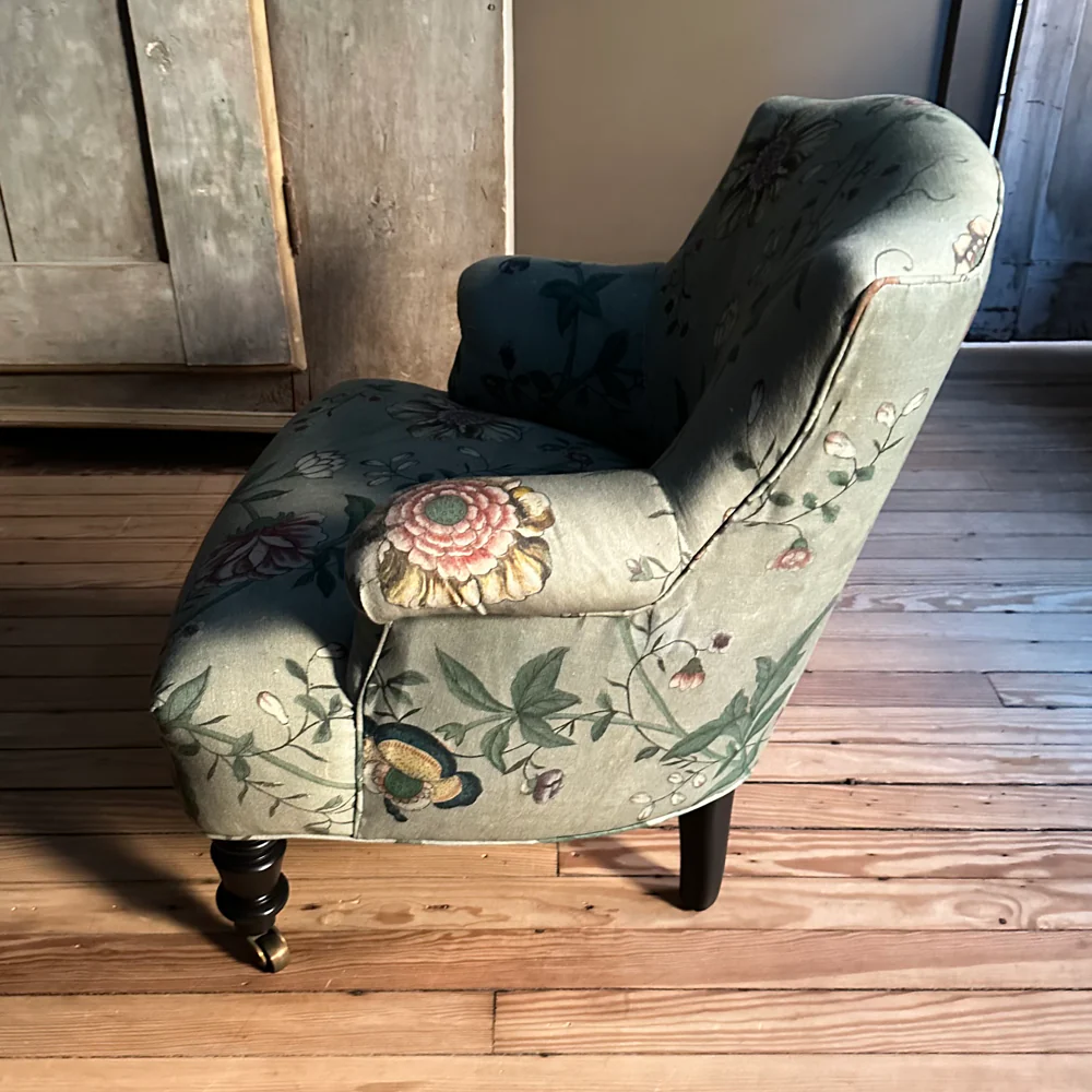 Custom Baronet Chair in Pierre Frey Le Paravent Chinois Fabric - Image 5