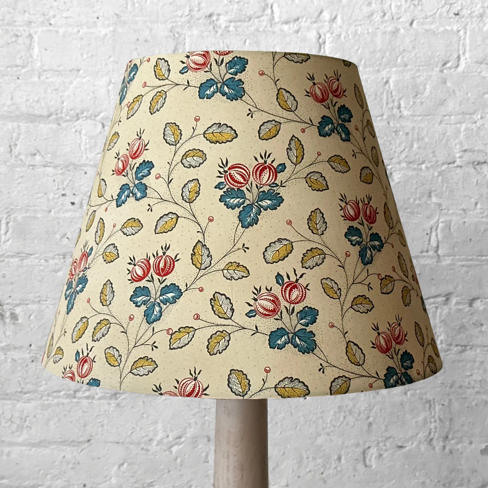 Custom Décors Barbares Lampshade in Les Grosseilles Red & Blue