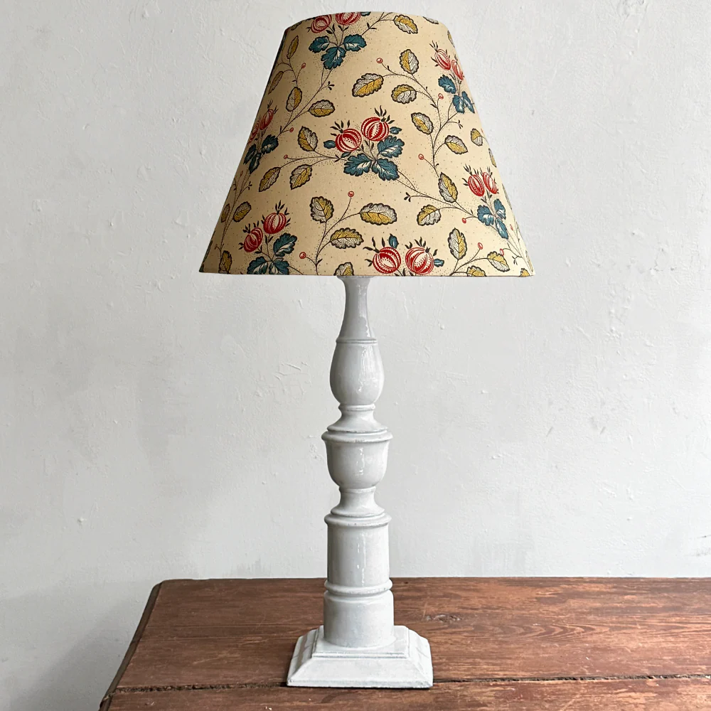 Custom Décors Barbares Lampshade in Les Grosseilles Red & Blue - Image 2
