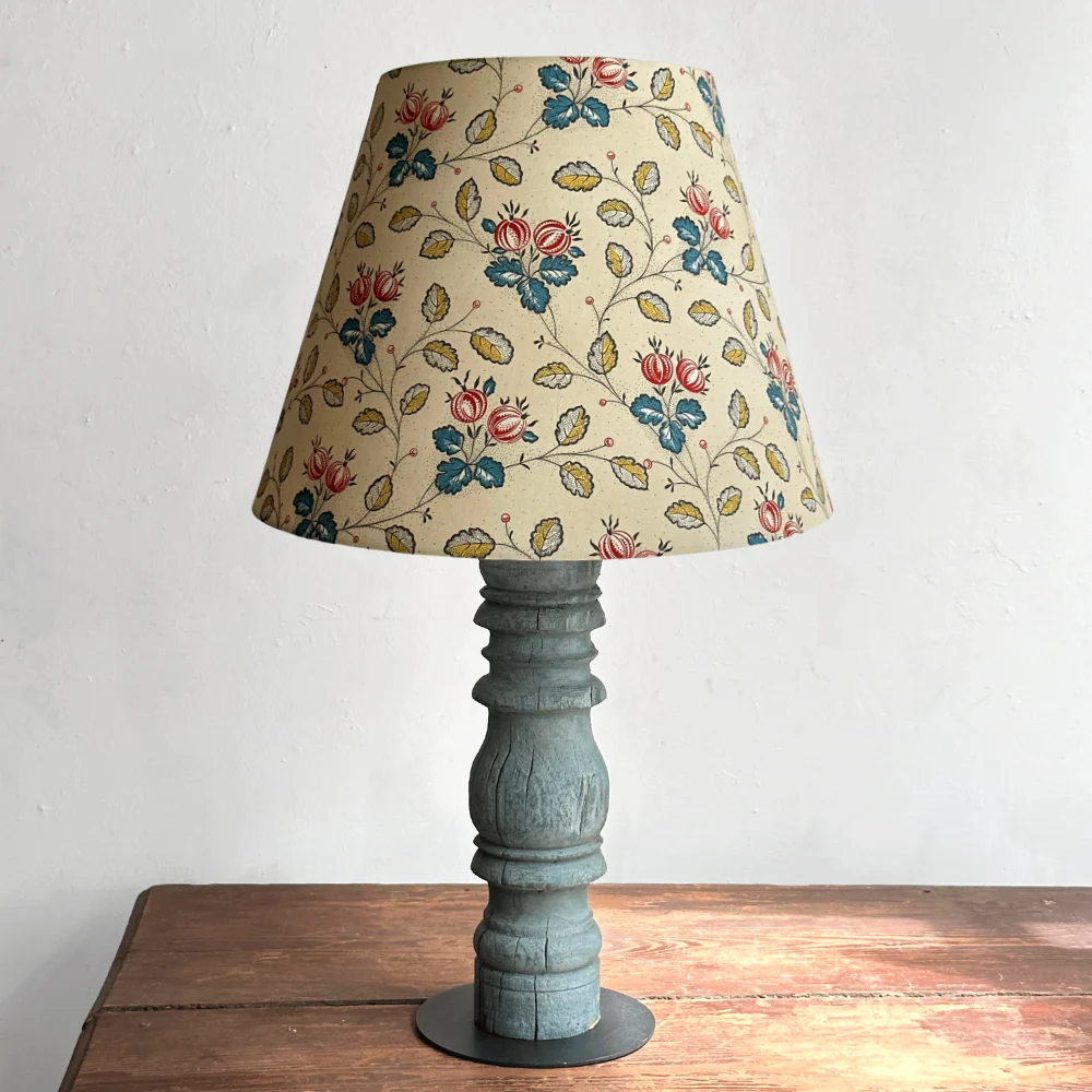 Custom Décors Barbares Lampshade in Les Grosseilles Red & Blue - Image 3