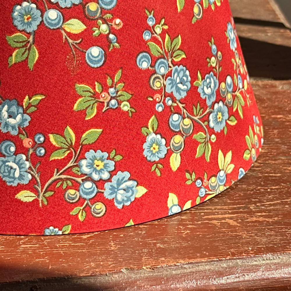 Custom Décors Barbares Lampshade in Serafane Red - Image 2