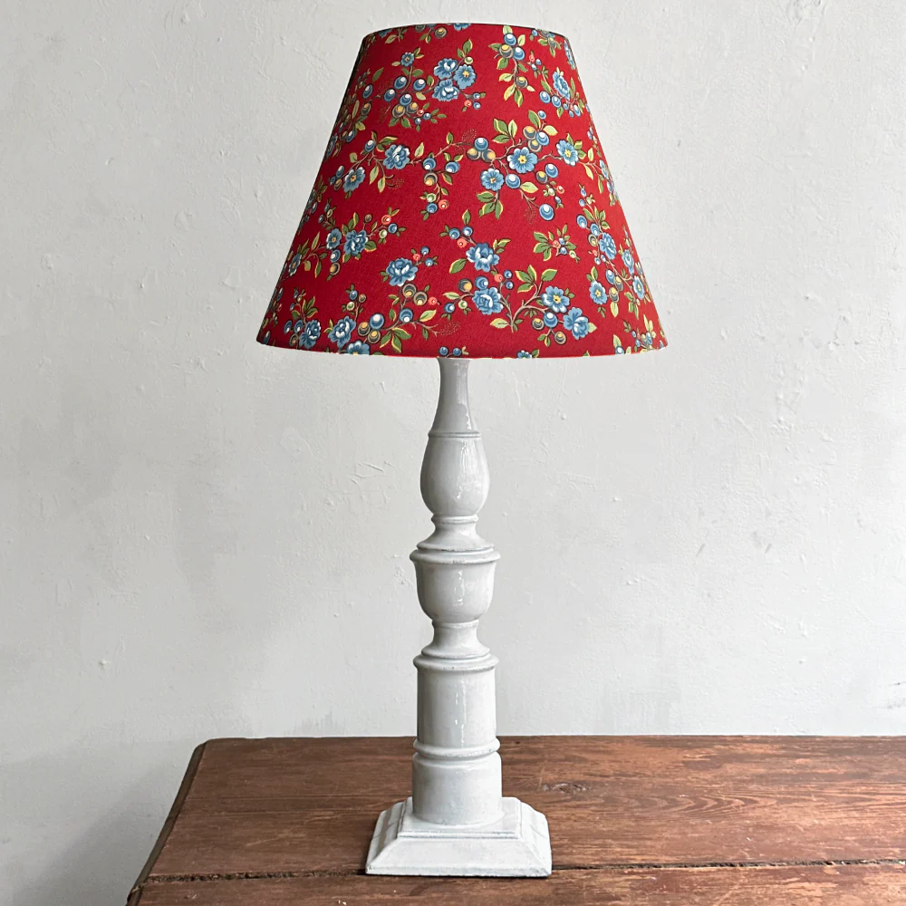 Custom Décors Barbares Lampshade in Serafane Red - Image 4
