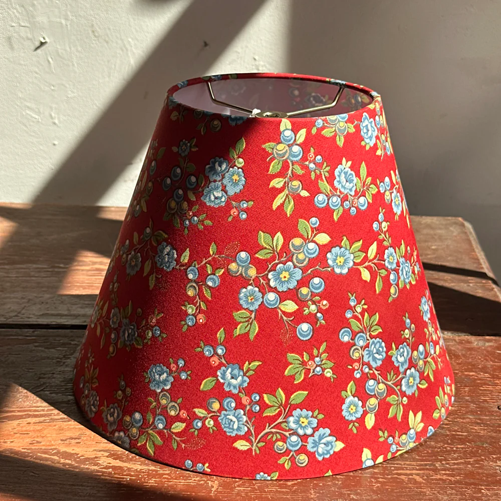 Custom Décors Barbares Lampshade in Serafane Red - Image 5