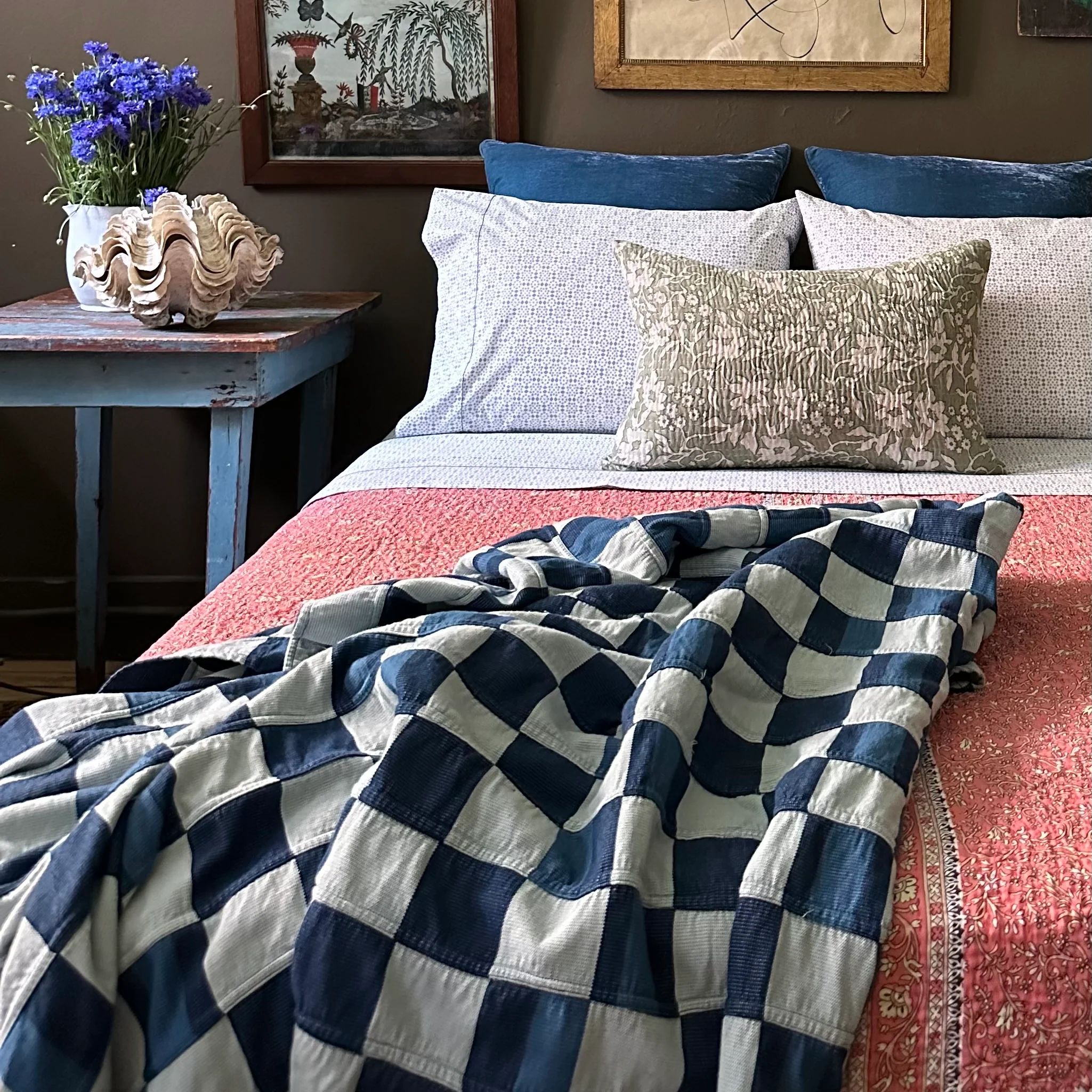 Custom Indigo Bedcover - Image 2