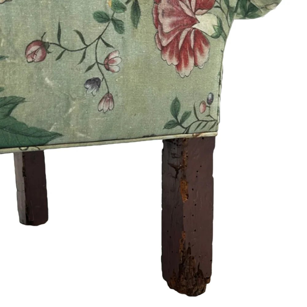 19th Century Teddy Sofa in Pierre Frey Le Paravent Chinois Fabric - Image 5