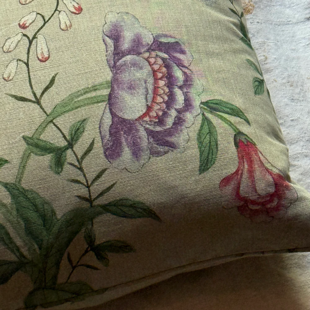 Custom John Derian for Pierre Frey "Le Paravent Chinois" Pillow in "Chantilly Cream" (#13) - Image 3
