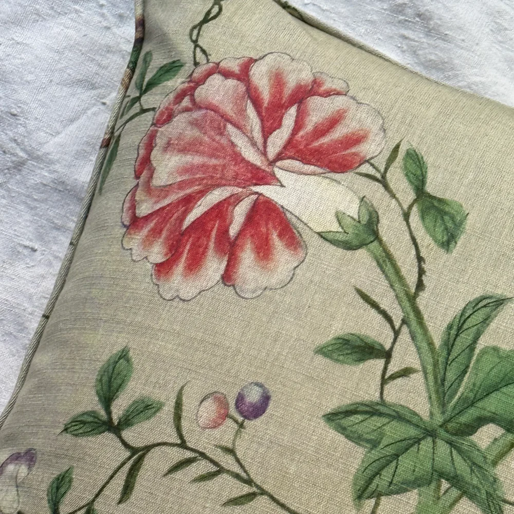 Custom John Derian for Pierre Frey "Le Paravent Chinois" Pillow in "Chantilly Cream" (#13) - Image 5