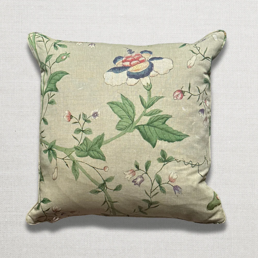 Custom John Derian for Pierre Frey "Le Paravent Chinois" Pillow in "Chantilly Cream" (#12)