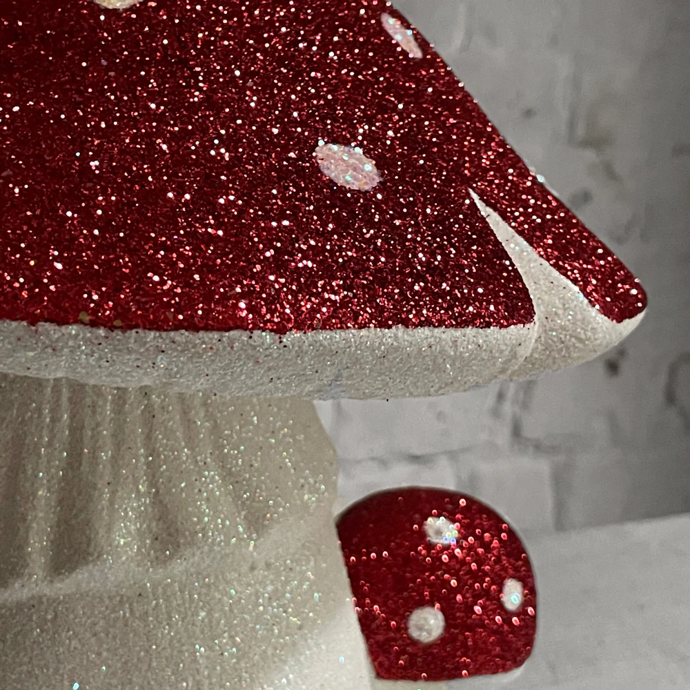 Double Glitter Mushroom in Red - Image 2