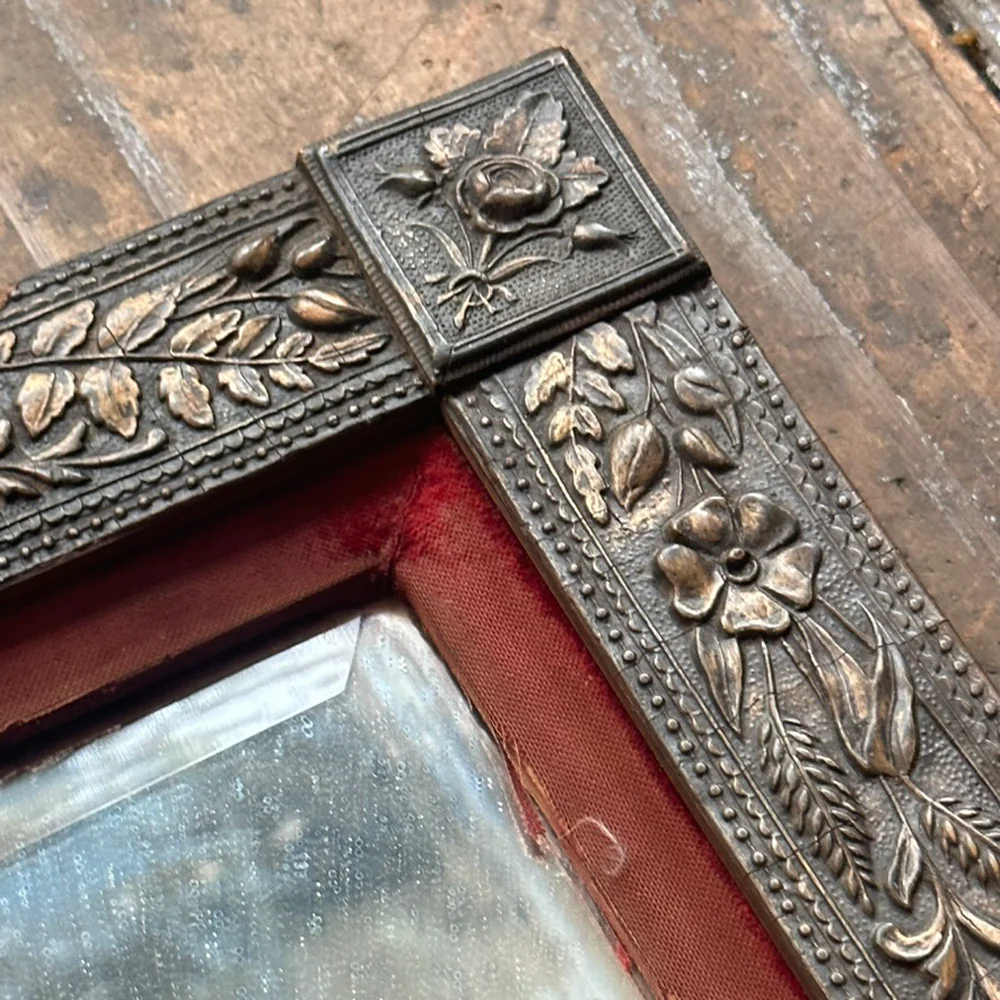 Early 20th Century American 12" H Arts & Crafts Mirror - Image 3
