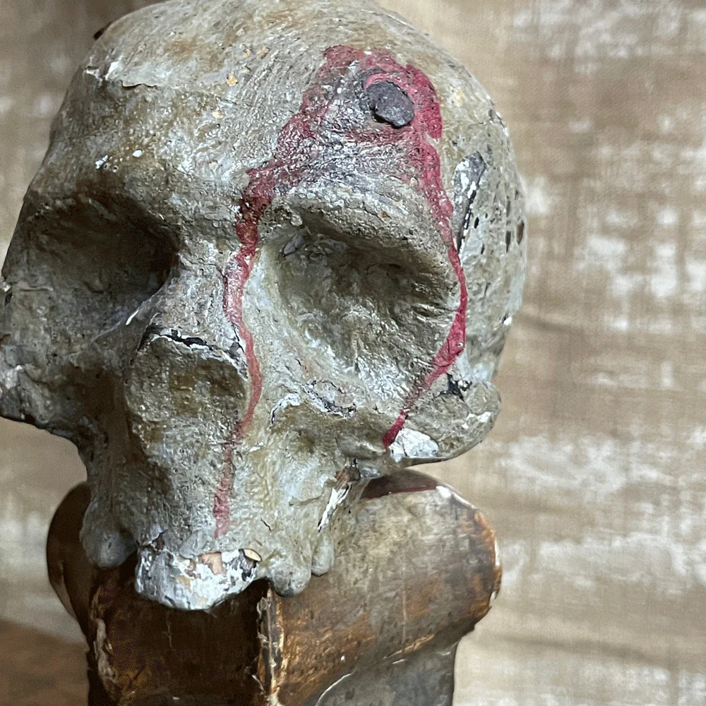 Early 20th Century Carved Austrian Skull - Image 2