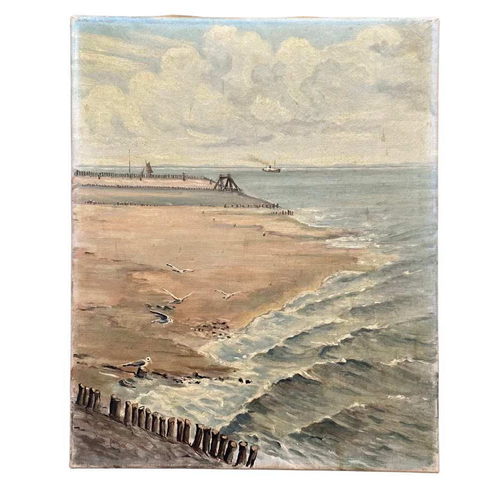 Early 20th Century Dutch Seascape Painting