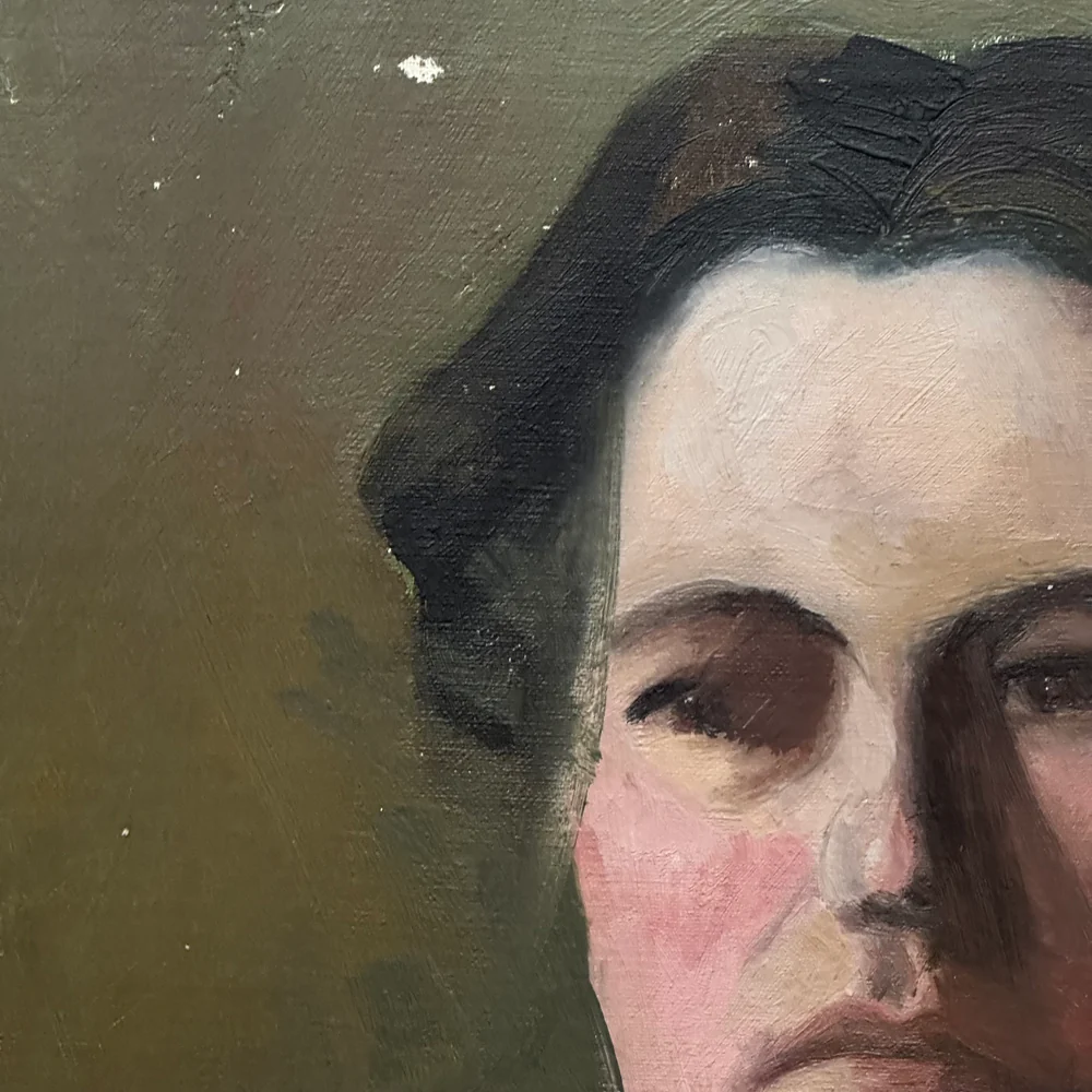 Early 20th-century Marion Pooke Portrait Painting - Image 3