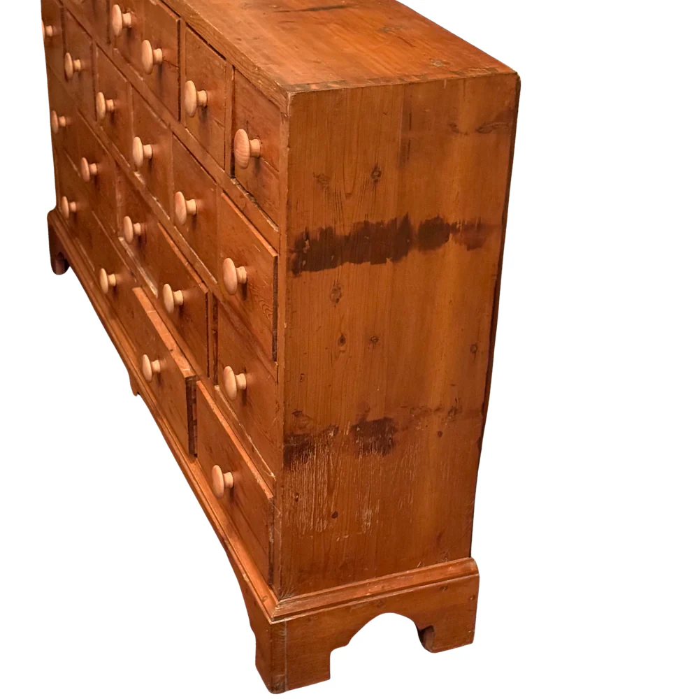 Early 20th-century Multi-Drawer Wood Cabinet - Image 2