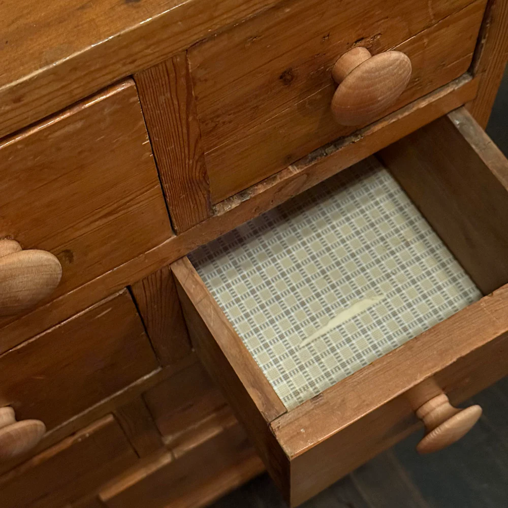 Early 20th-century Multi-Drawer Wood Cabinet - Image 3