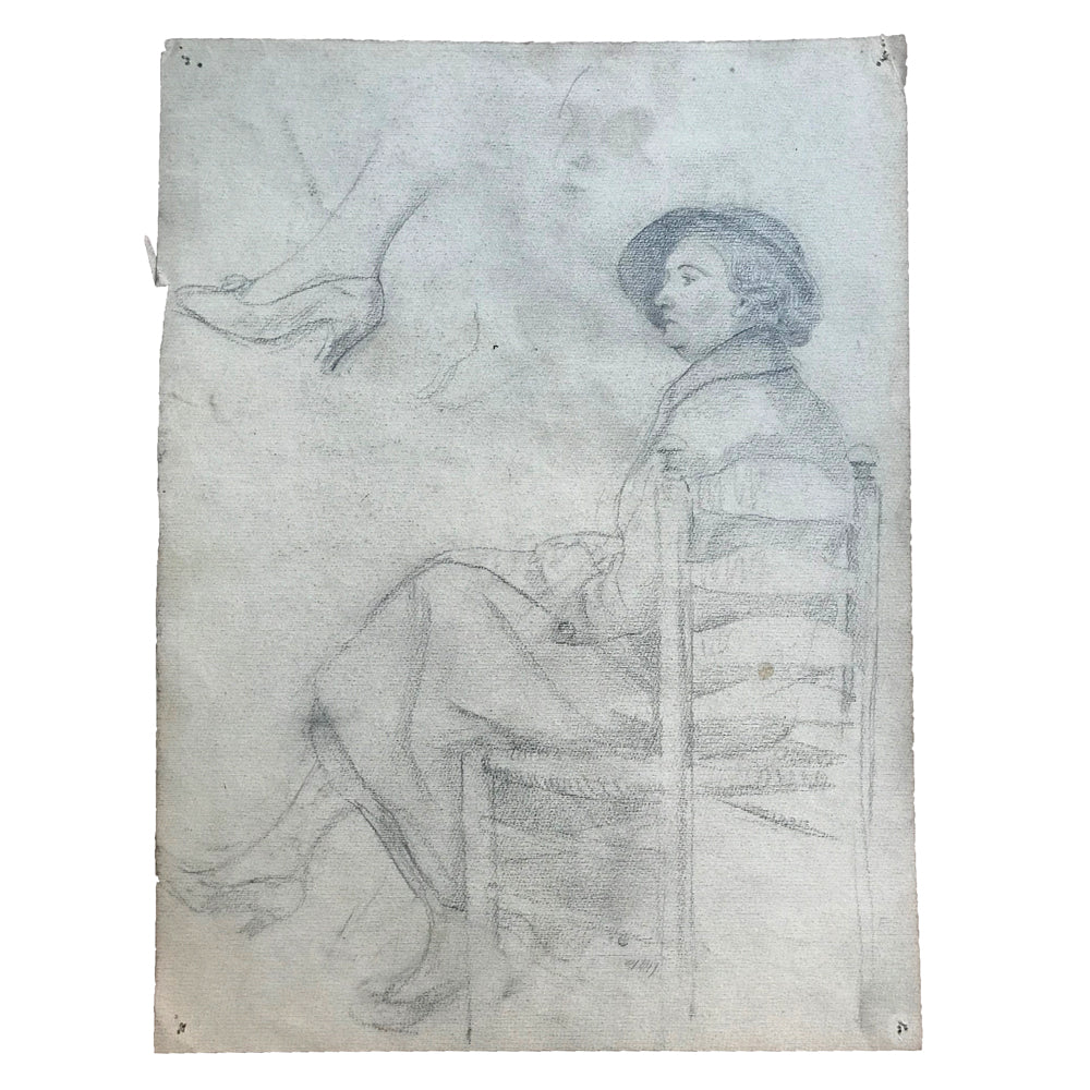 Evert Rabbers Double Sided Portrait Drawing 69 - Image 2
