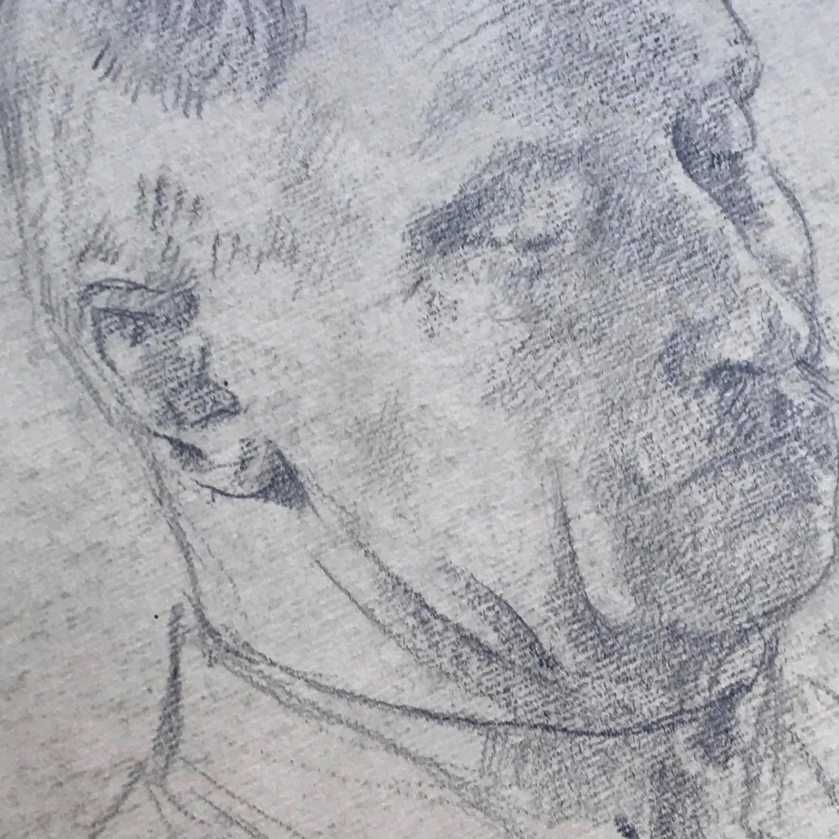 Evert Rabbers Double Sided Portrait Drawing 69 - Image 4