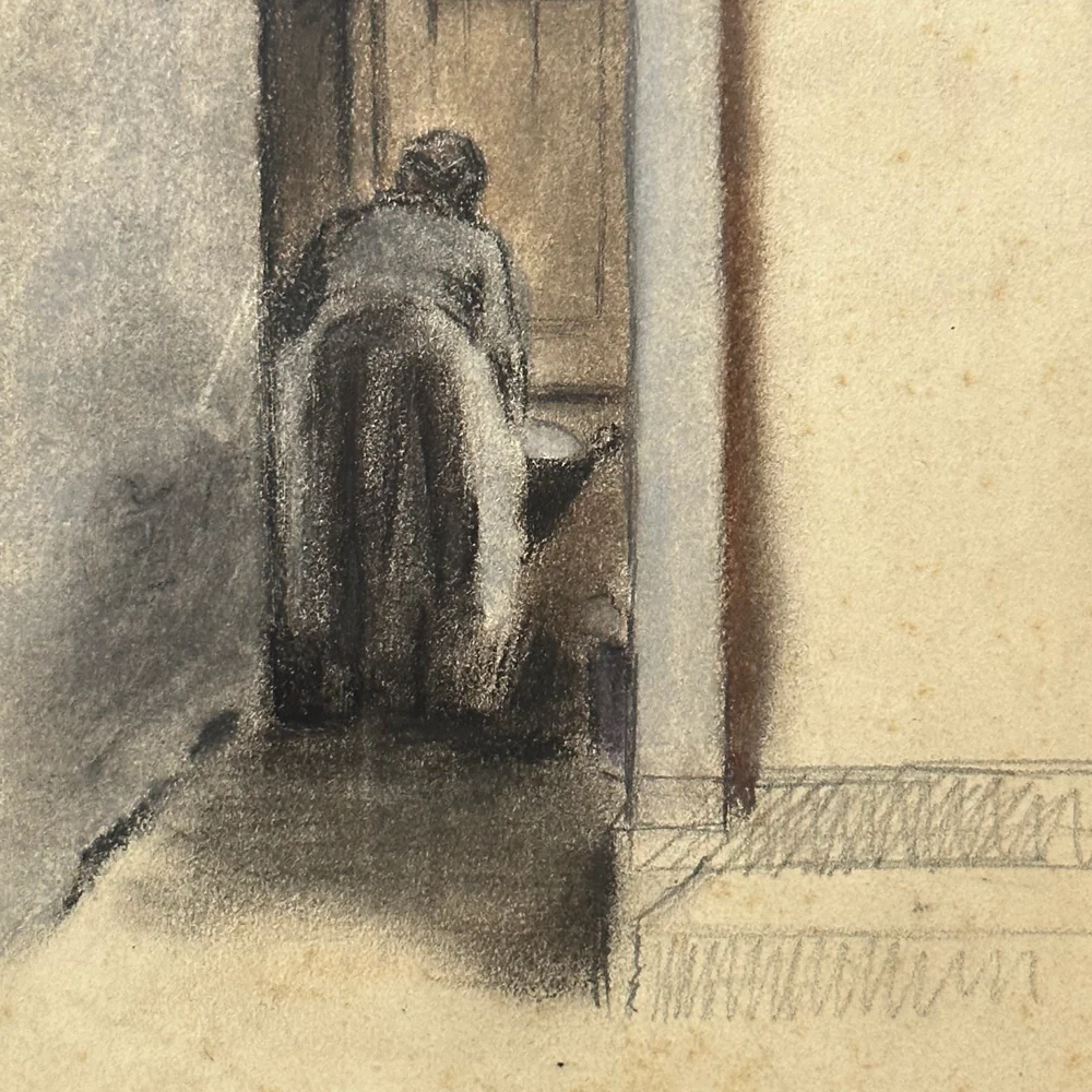 Evert Rabbers Early 20th-century Barn Drawing (ER2417) - Image 4