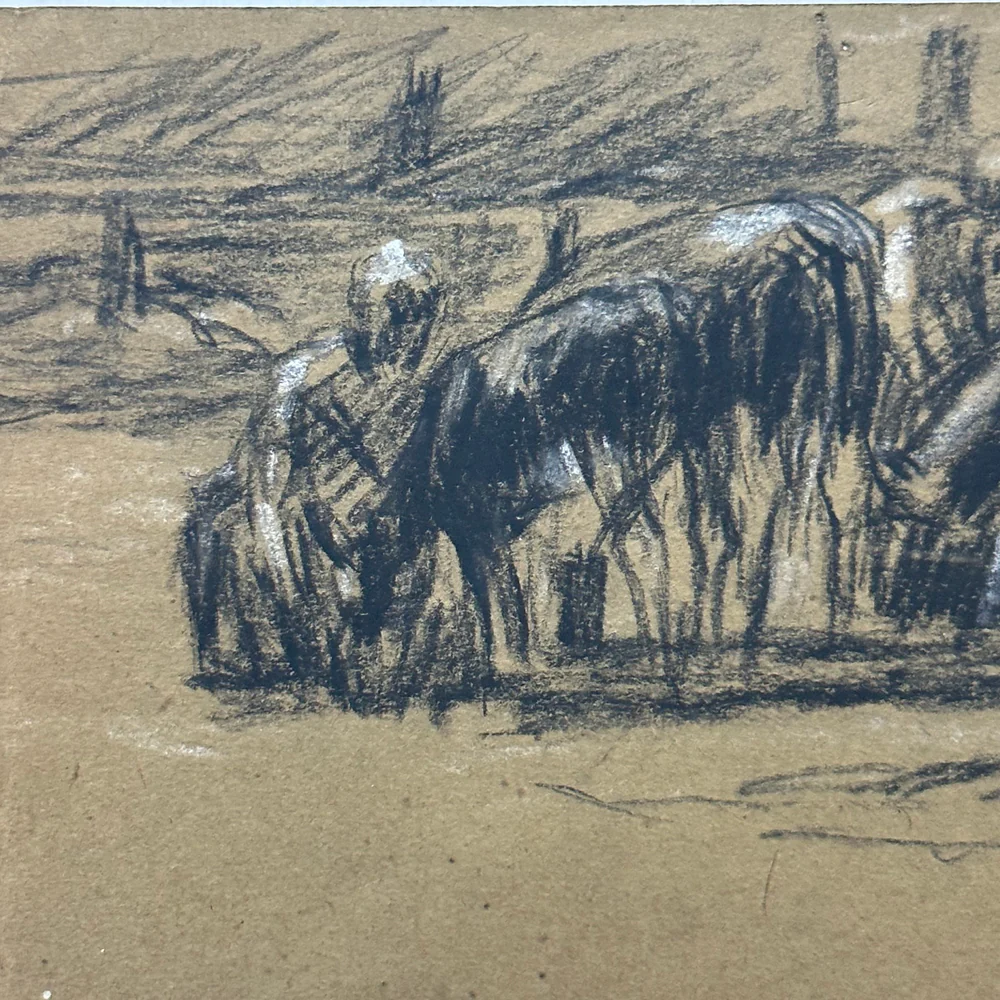 Evert Rabbers Early 20th-century Horse Drawing (4) - Image 2