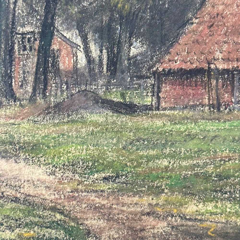 Evert Rabbers Early 20th-century Landscape Drawing (ER2413) - Image 3