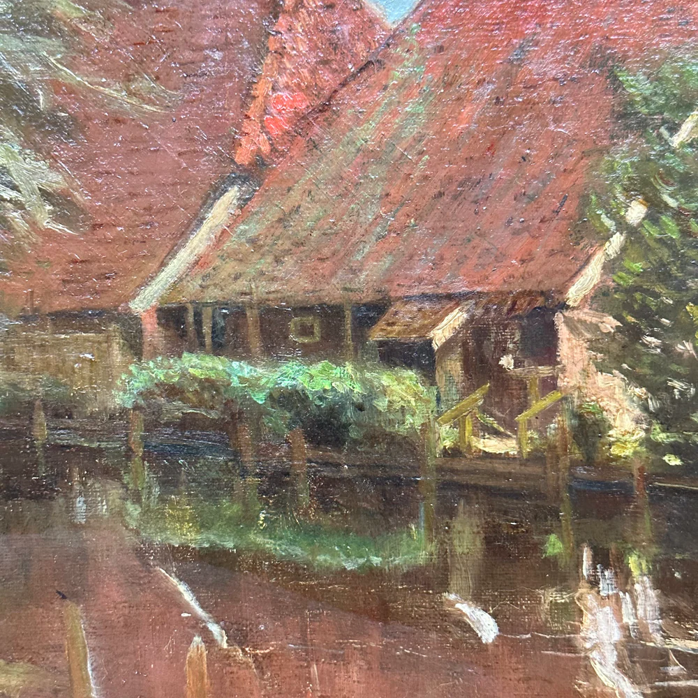 Evert Rabbers Early 20th-century Landscape Painting (ER2403) - Image 2