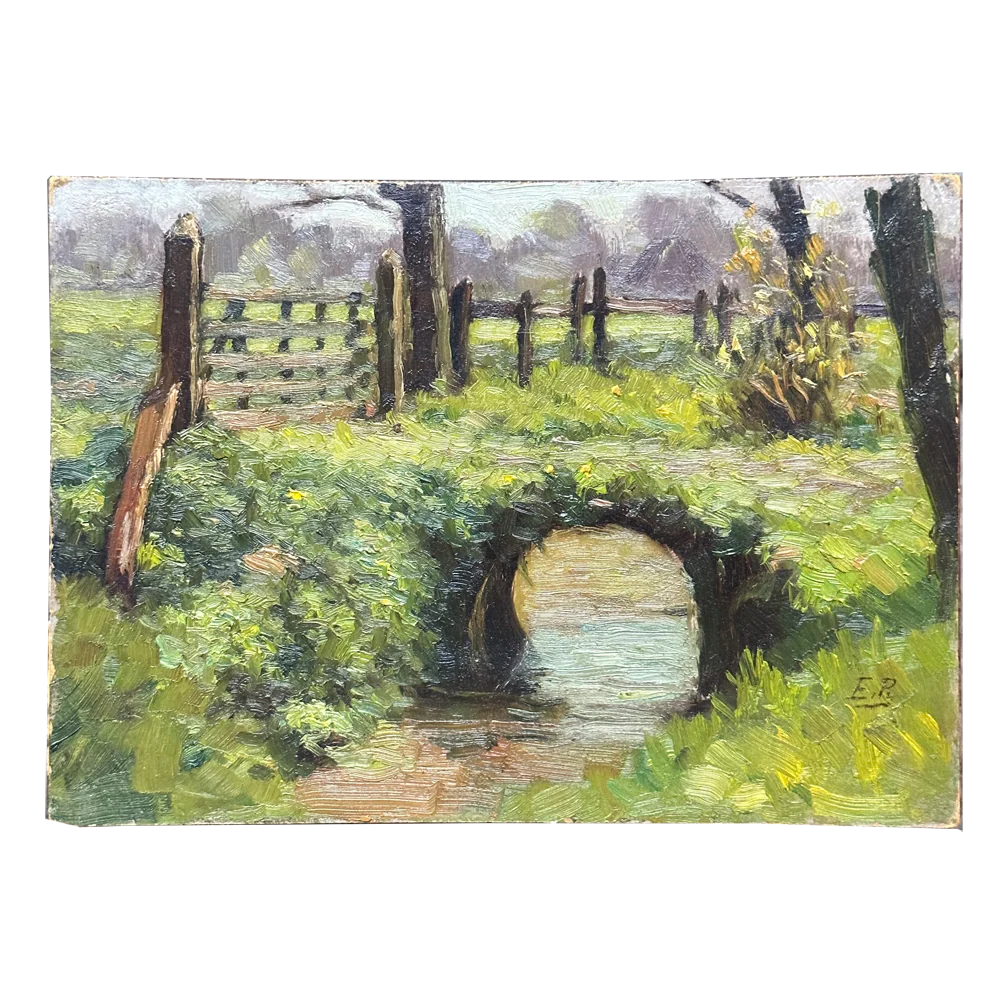 Evert Rabbers Early 20th-century Landscape Painting (ER2409)