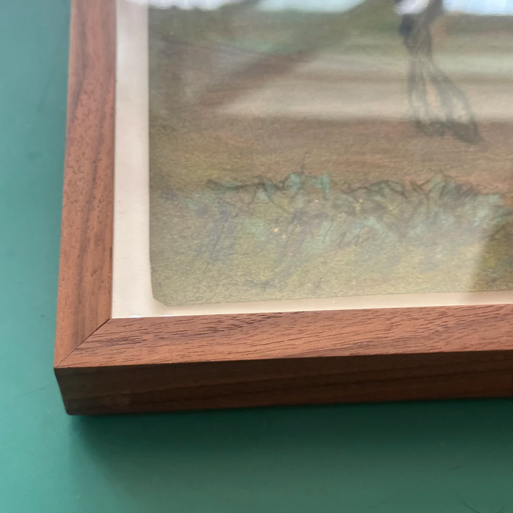 Evert Rabbers Framed "Horse" Pastel Drawing - Image 3