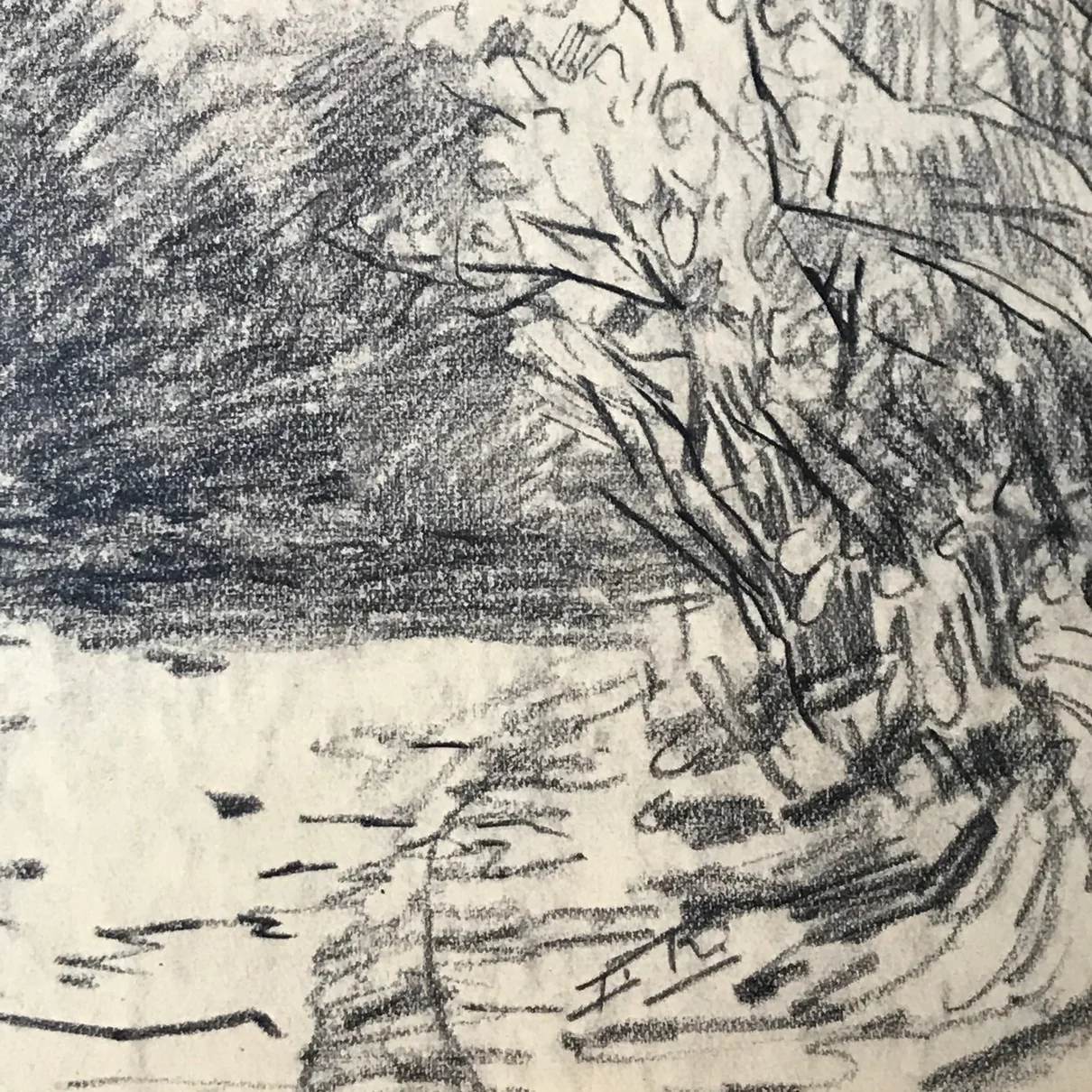 Evert Rabbers Landscape Drawing 28 - Image 2