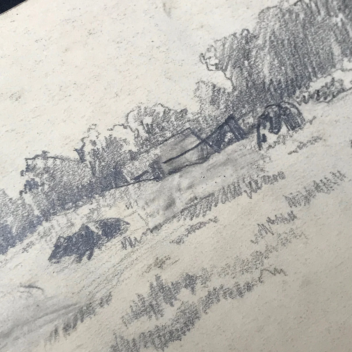 Evert Rabbers Landscape Drawing 37 - Image 2