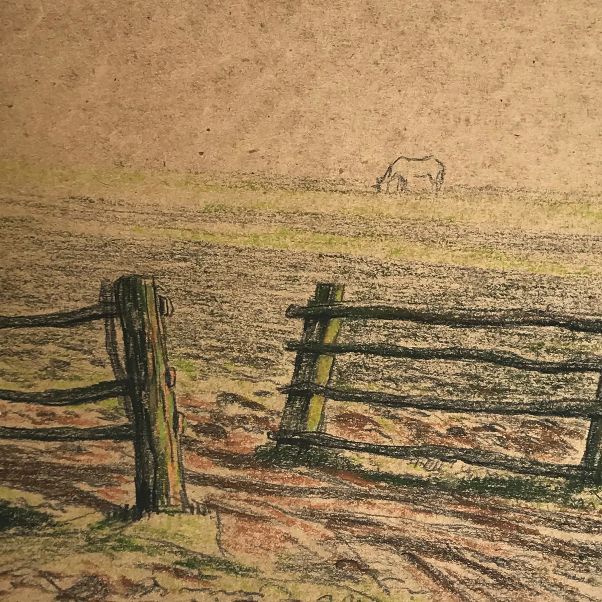 Evert Rabbers Landscape Drawing 42 - Image 2