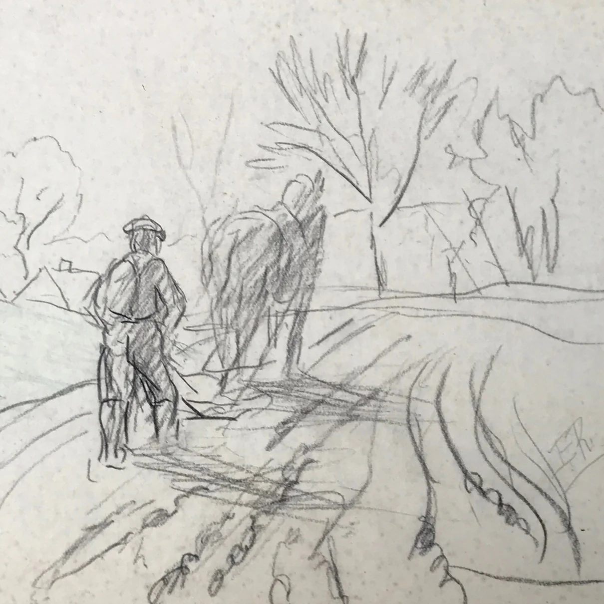Evert Rabbers Landscape Drawing 43 - Image 2