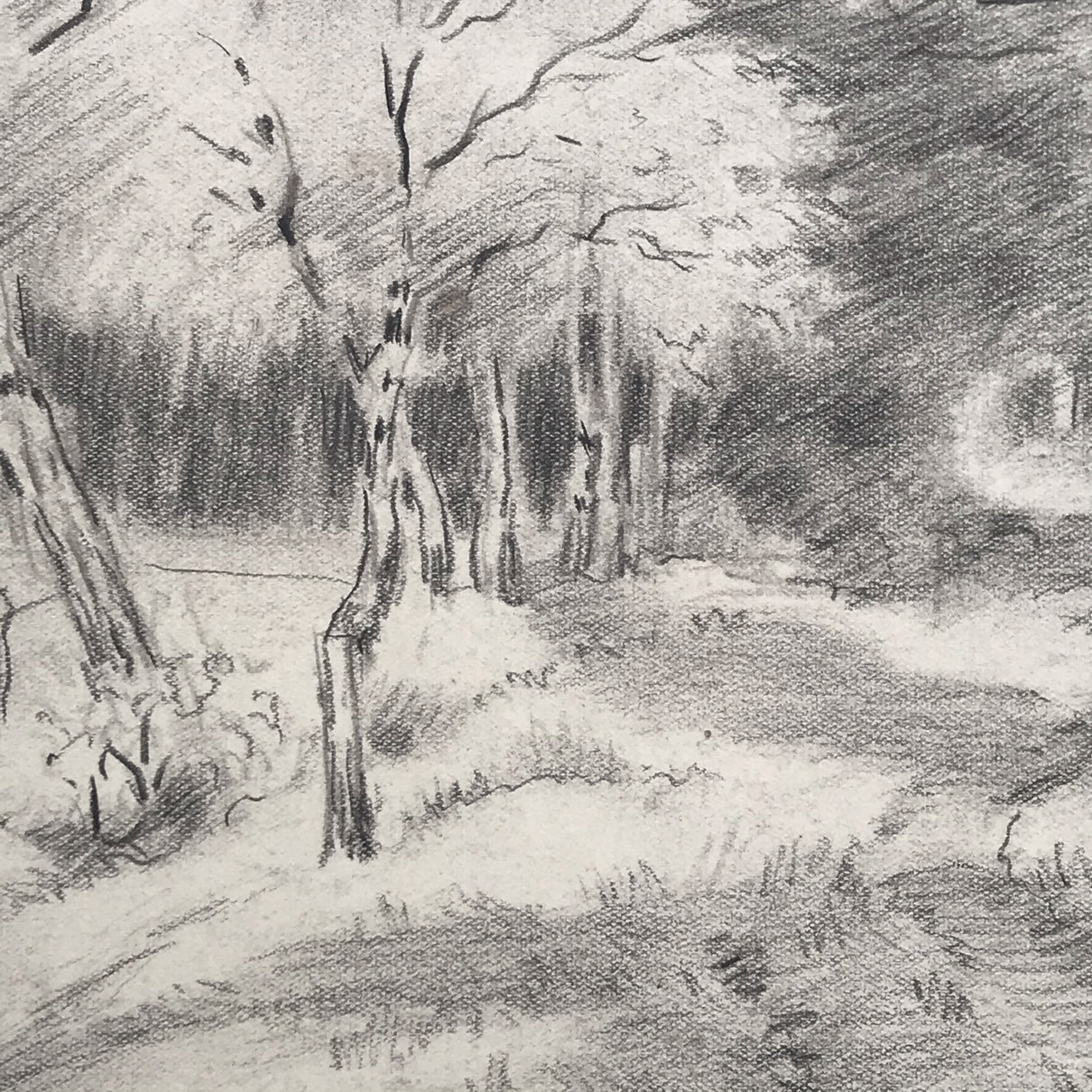 Evert Rabbers Landscape Drawing 45 - Image 2