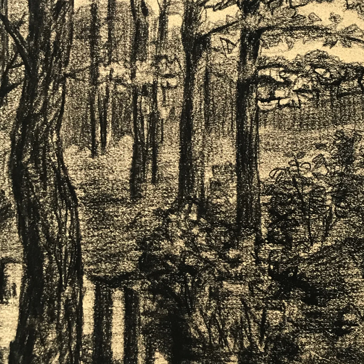 Evert Rabbers Landscape Drawing 59 - Image 2