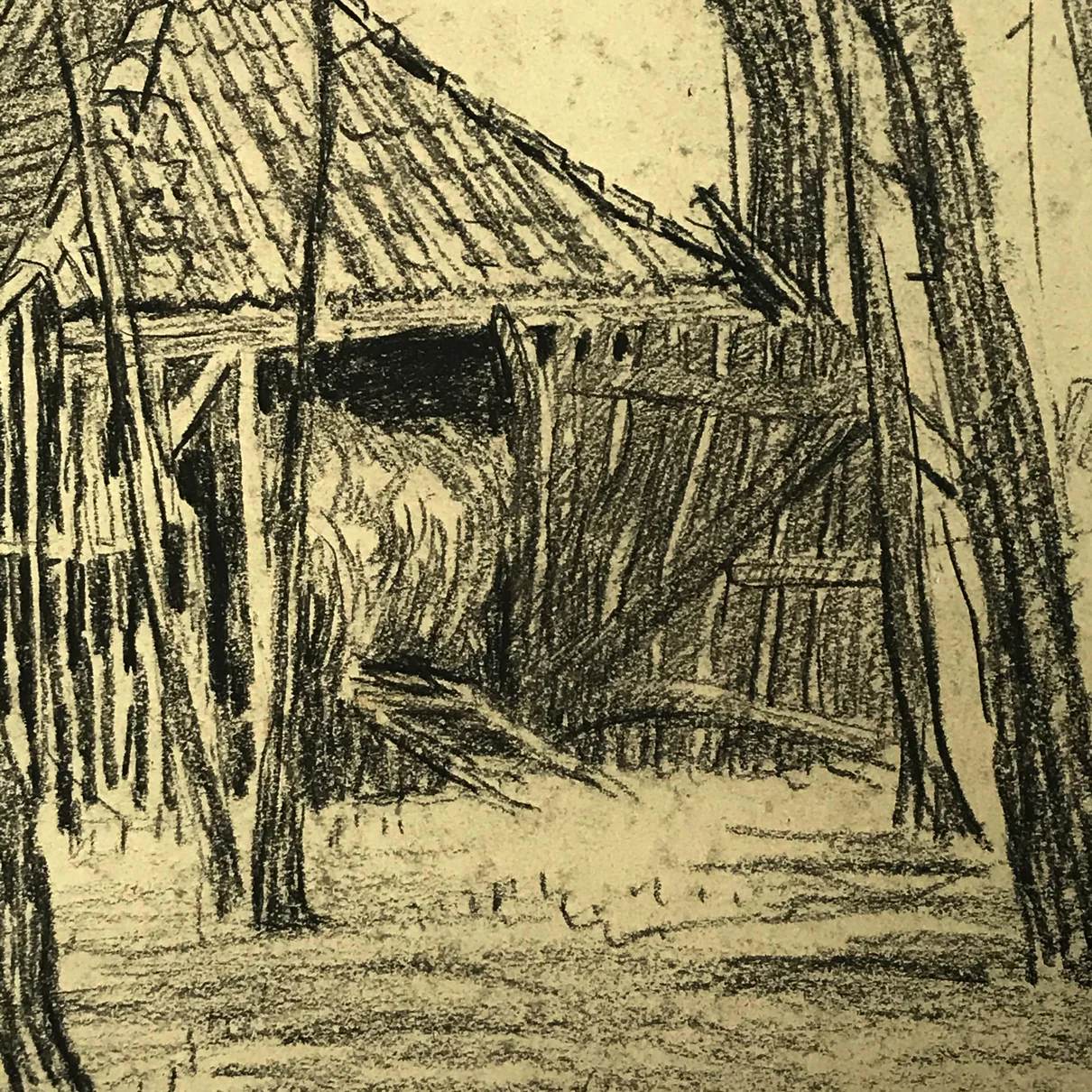 Evert Rabbers Landscape Drawing 60 - Image 2