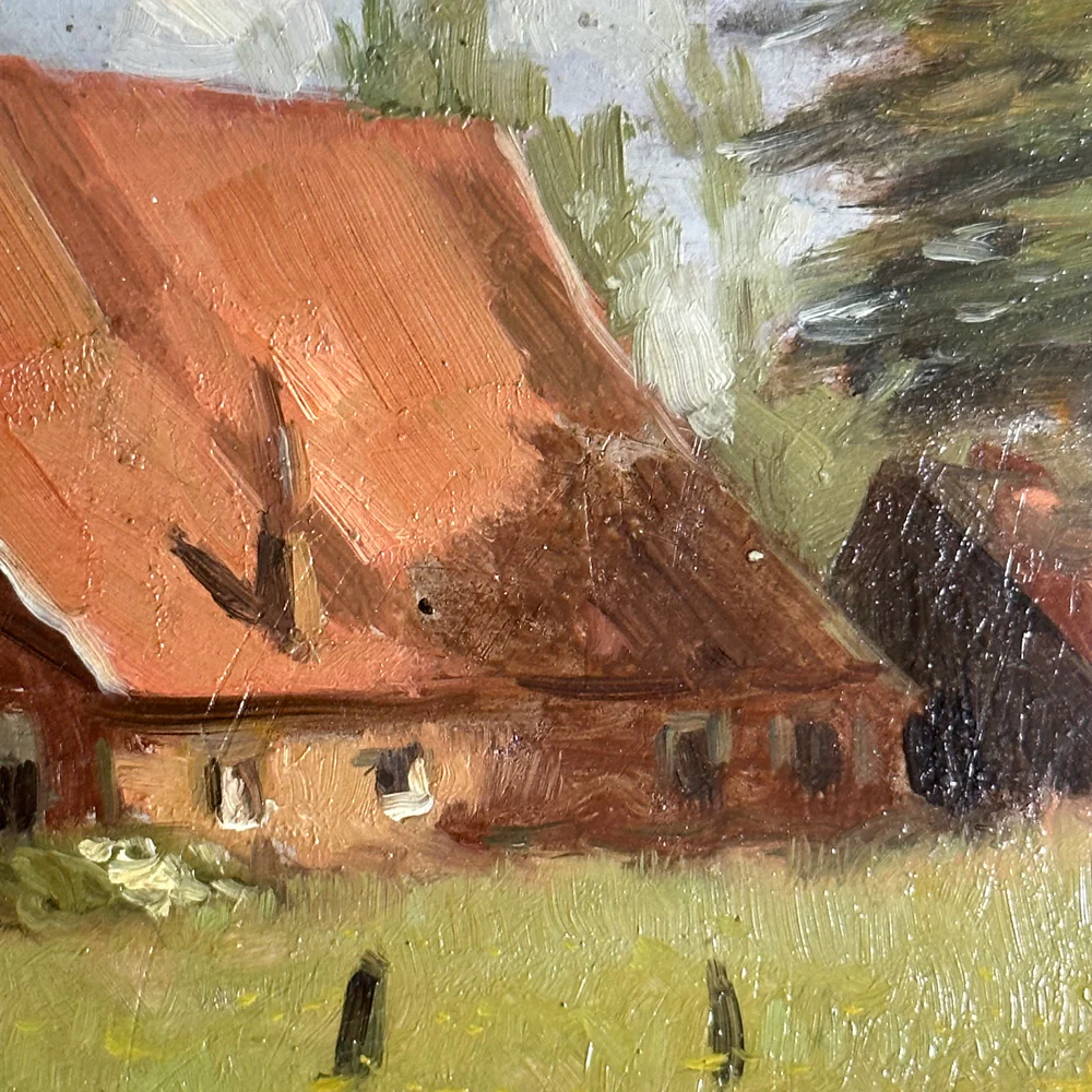 Evert Rabbers Landscape Painting (2353) - Image 3