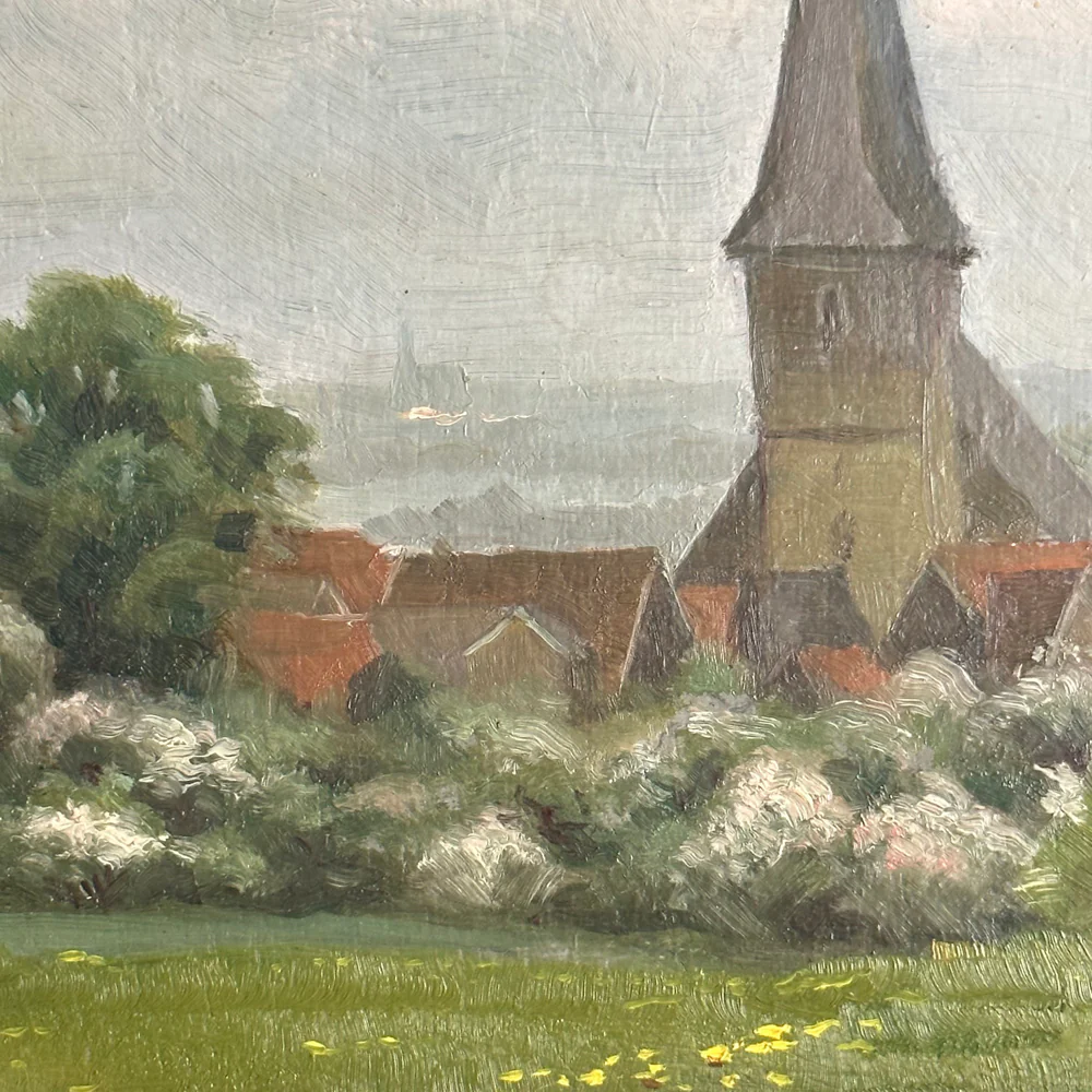 Evert Rabbers Landscape Painting (2358) - Image 2