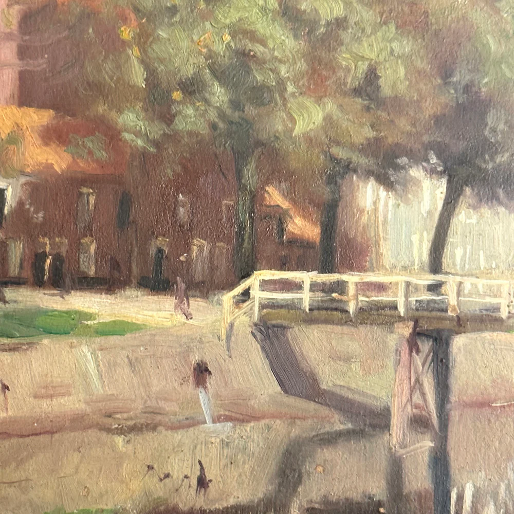 Evert Rabbers Landscape Painting (2359) - Image 2