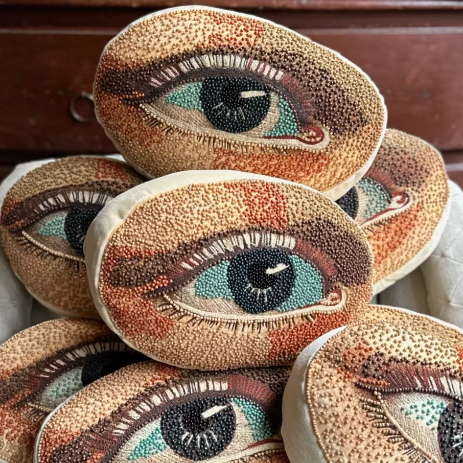 Beaded Eye Cushion - Image 2