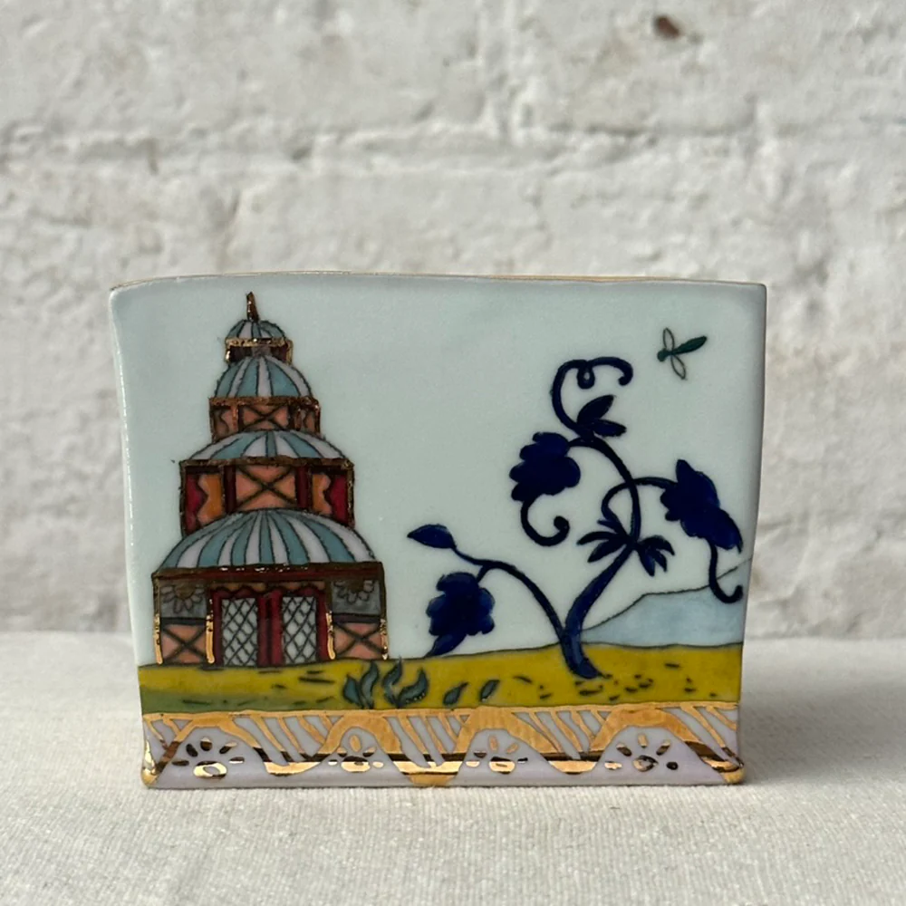 Flower Brick Vase (BC198) - Image 3