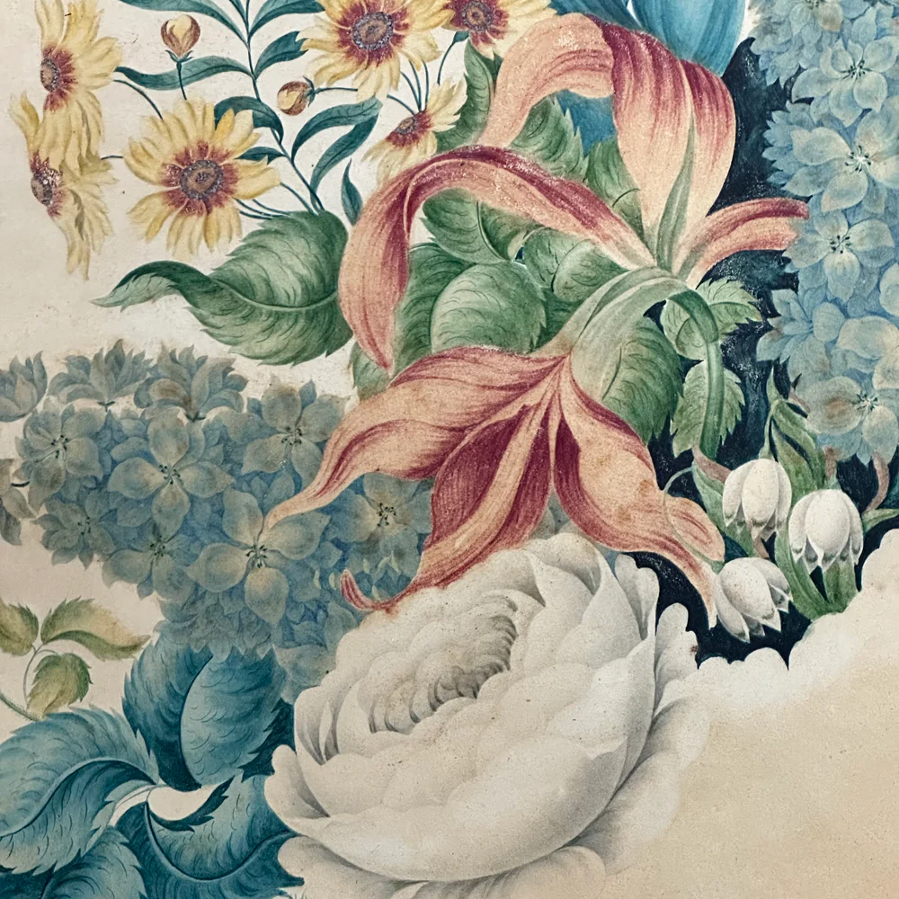 Framed 19th-century British School Floral Print - Image 2