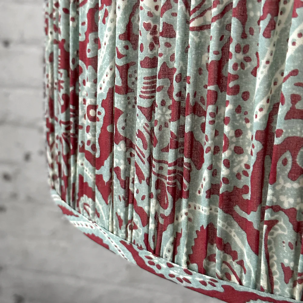 "French Indigo 2" Drum Lampshade - Image 3