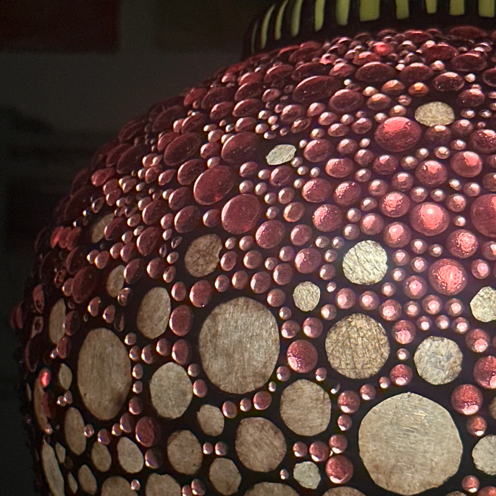 Glass "Majarincess” Lantern in Rose by Adam Kurtzman - Image 3