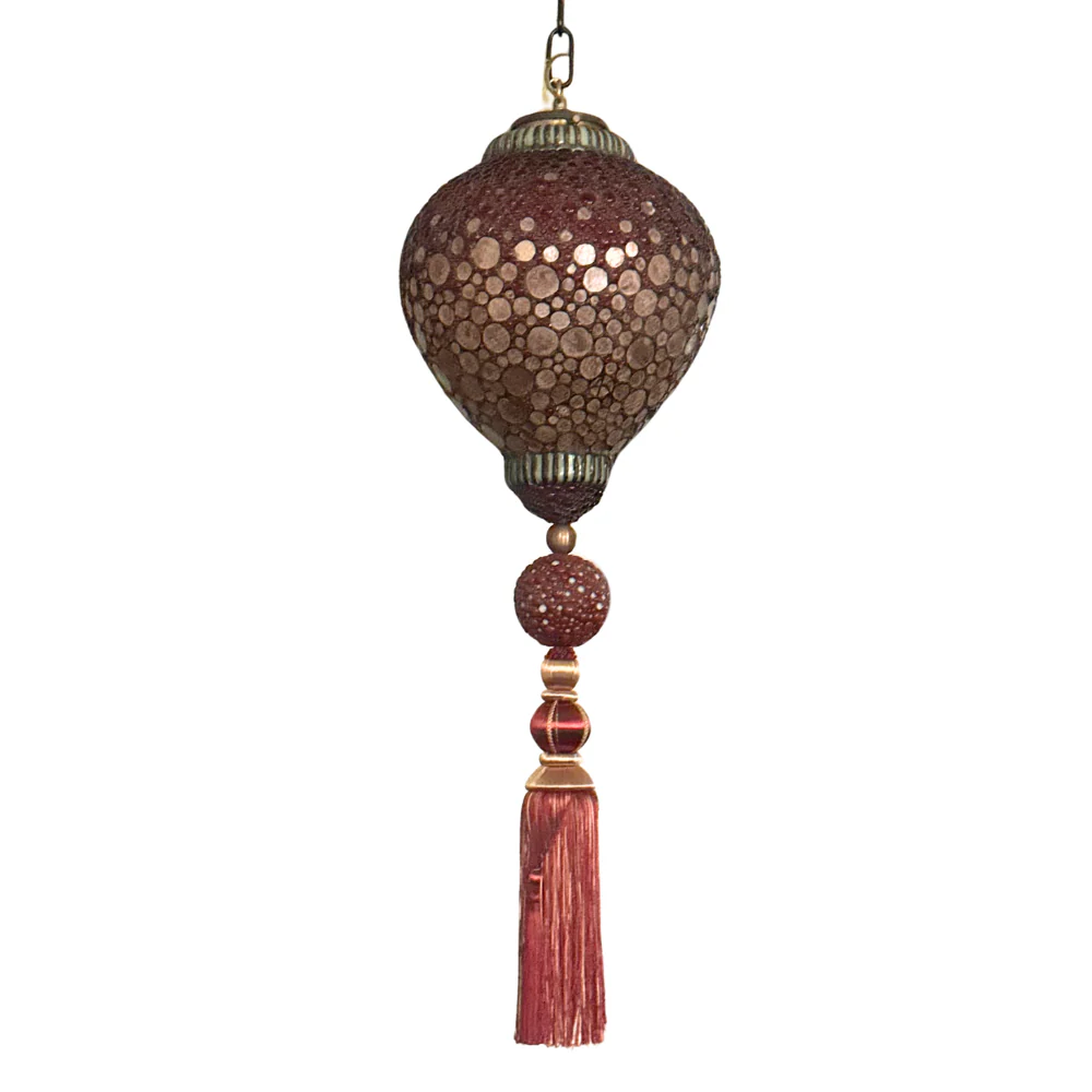 Glass "Majarincess” Lantern in Rose by Adam Kurtzman - Image 4