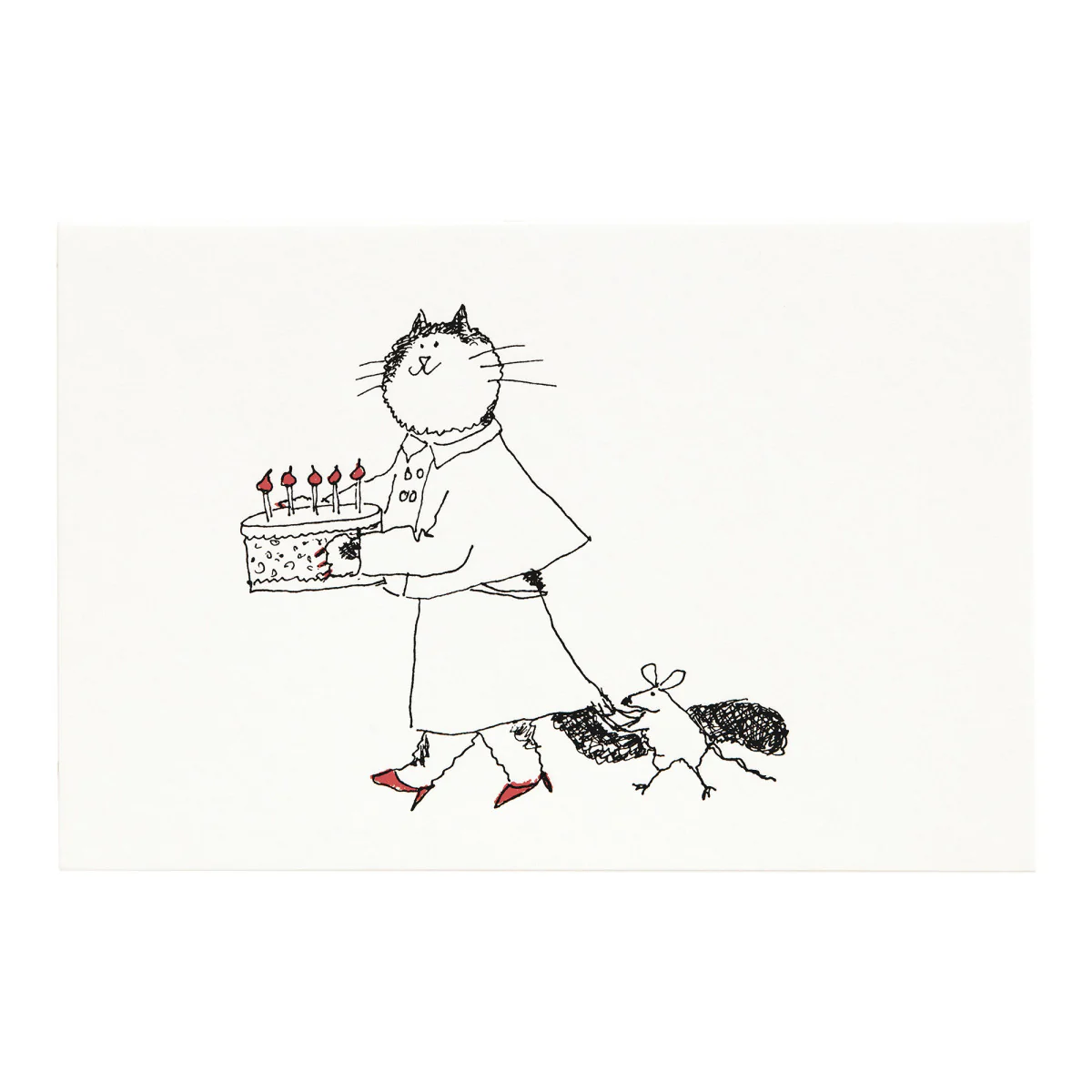 Grace Coddington "Cat's Age" Card & Envelope - Image 2