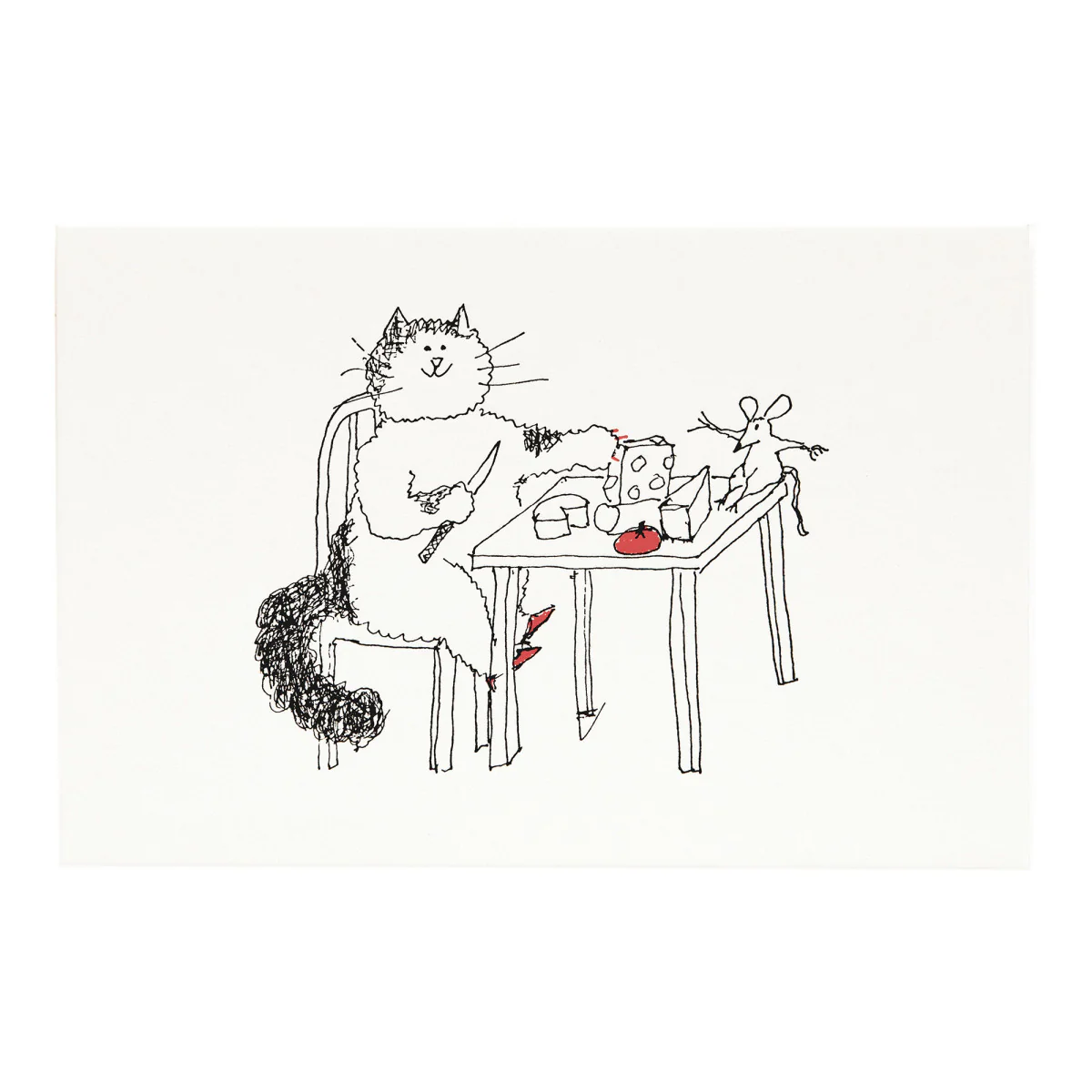 Grace Coddington "Favorite Cheese" Card & Envelope - Image 2