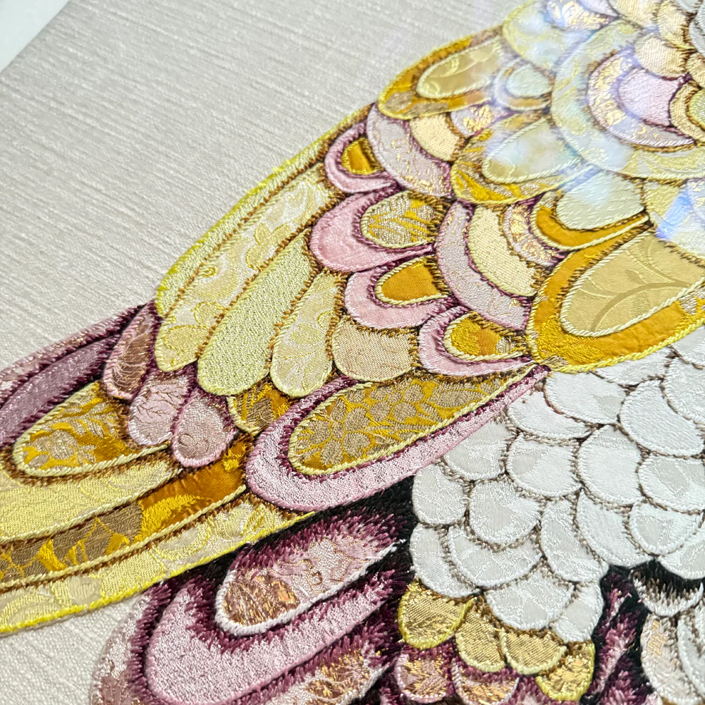 "Love & Hope" Pair of Hand Embroidered Owls by Zara Merrick - Image 7