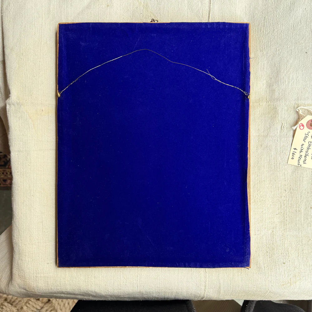 Hand Embroidered "Star with Heart" by Zara Merrick - Image 5