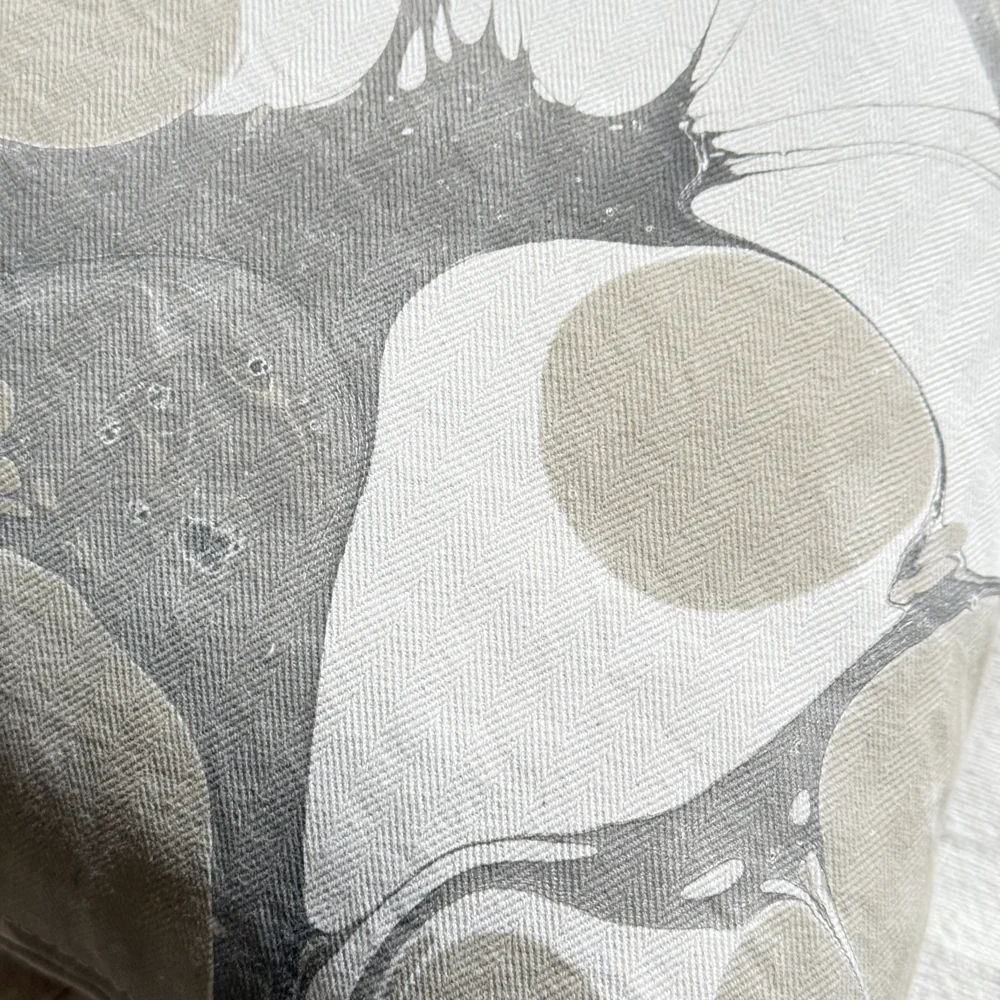 Hand Marbled One-of-a-Kind Pillow (26-02) - Image 4