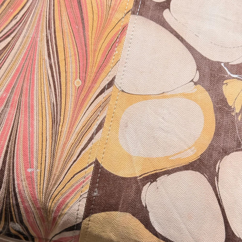 Hand Marbled One-of-a-Kind Pillow (26-06) - Image 5